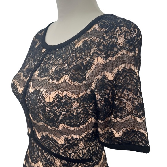 Reiss Elegant Black Lace Dress Size 0 - Picture 4 of 13